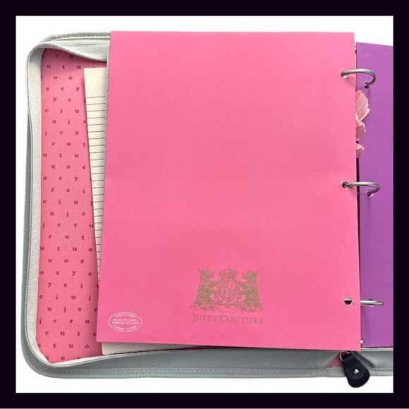 Rare Juicy Couture Binder Set - Picture 8 of 11